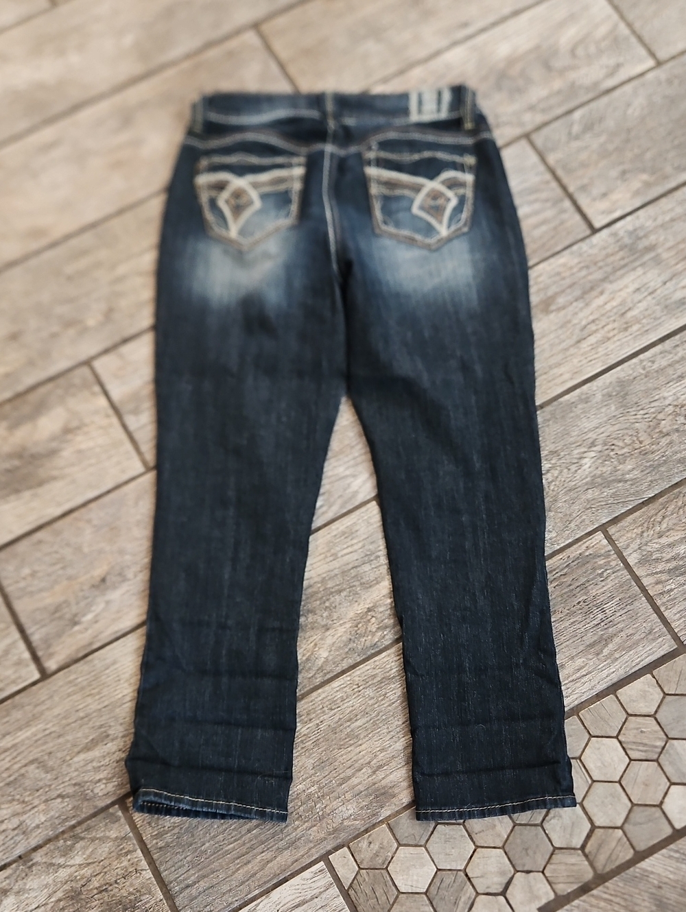 Hydraulic Dark Blue Women's Jeans with Contrast Back Stitching Size 9/10